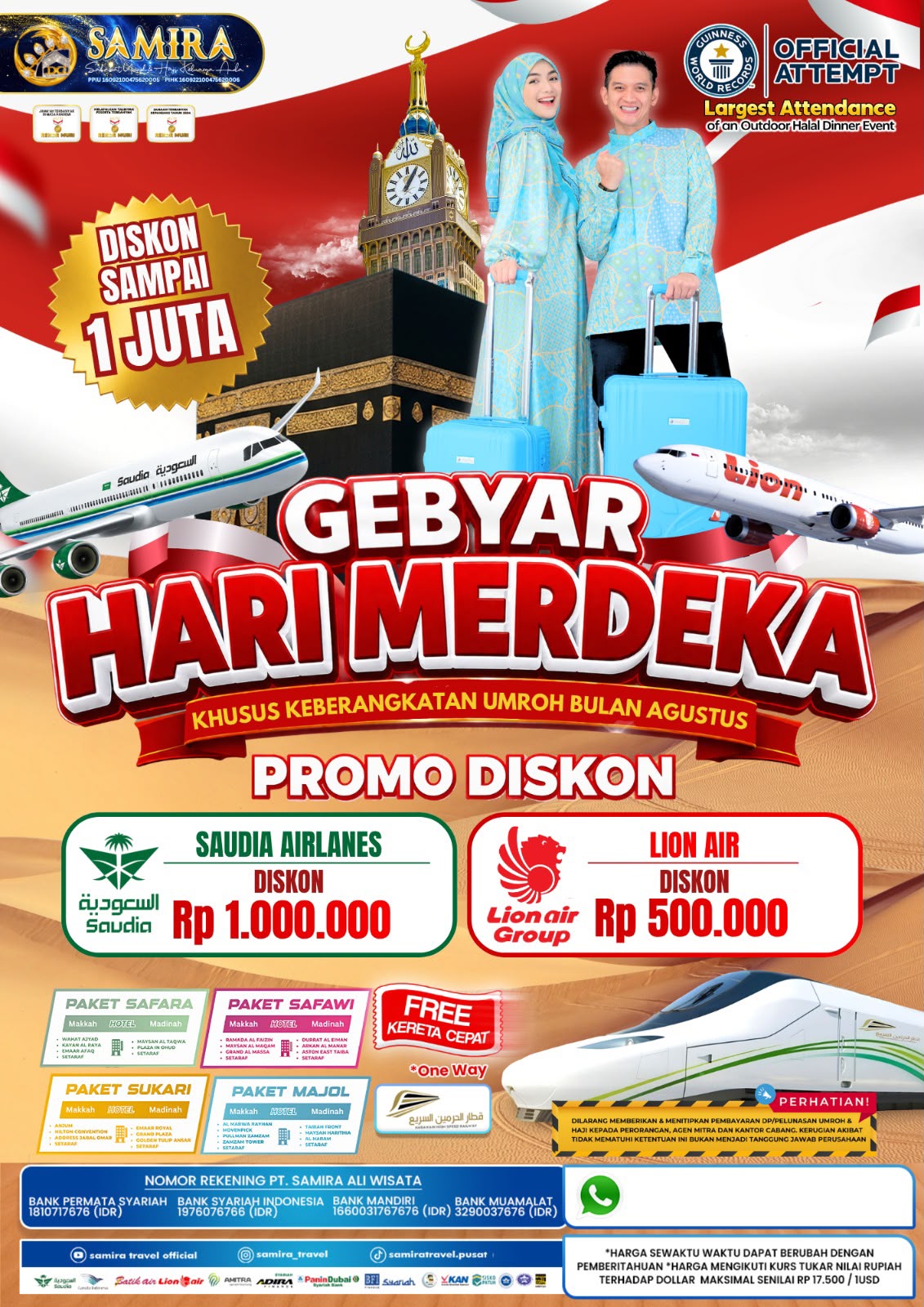 Paket Umrah Gebyar Hari Merdeka (Agustus 2026)