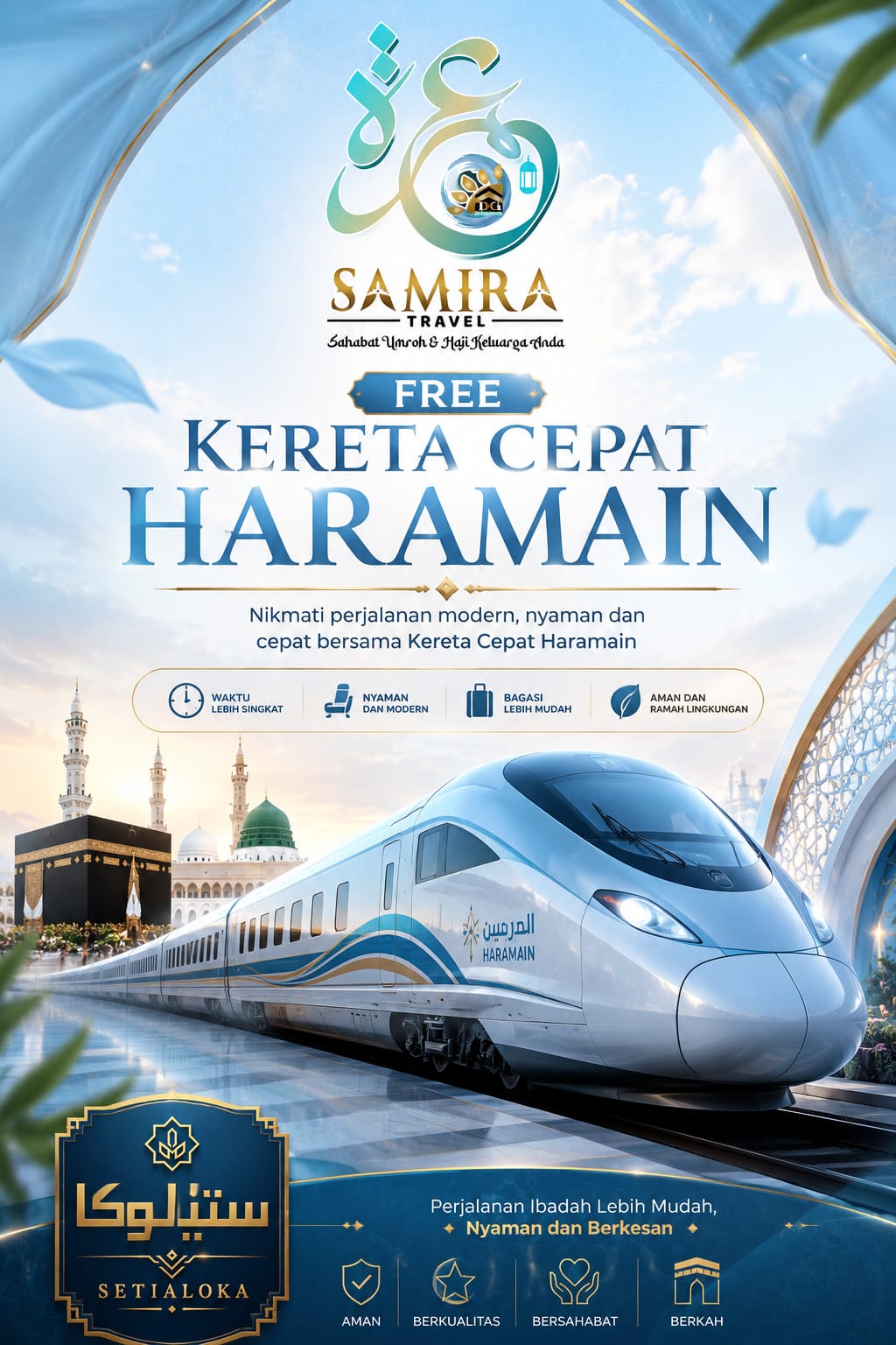 Fasilitas hotel Dan Free kereta cepat HARAMAIN